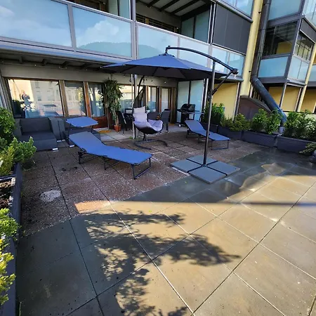 Stilvolles Und Ruhiges Mit Privater 60m2 Sonnenterrasse Bei Der Parsennbahn Appartement