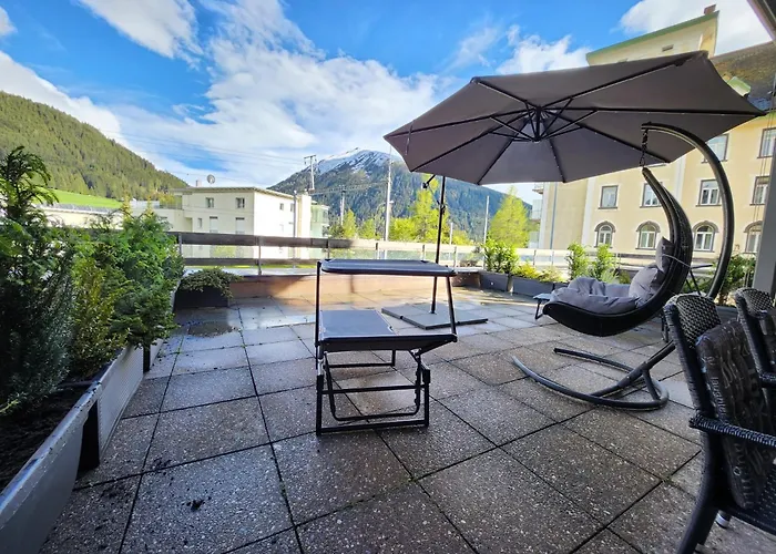 Appartamento Fuer 4 Pers Neben Talstation Parsennbahn Und Buenda Skilift Private Dachterrasse